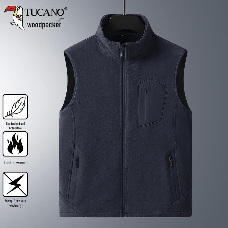 Woodpecker Men s Autumn/Winter Fleece Vest - Plus Velvet, Stand-Up Collar, Sleeveless Jacket for Dad L 50-60 kg
Woodpecker Men s Autumn/Winter Fleece Vest - Plus Velvet, Stand-Up Collar, Sleeveless Jacket for Dad L 50-60 kg