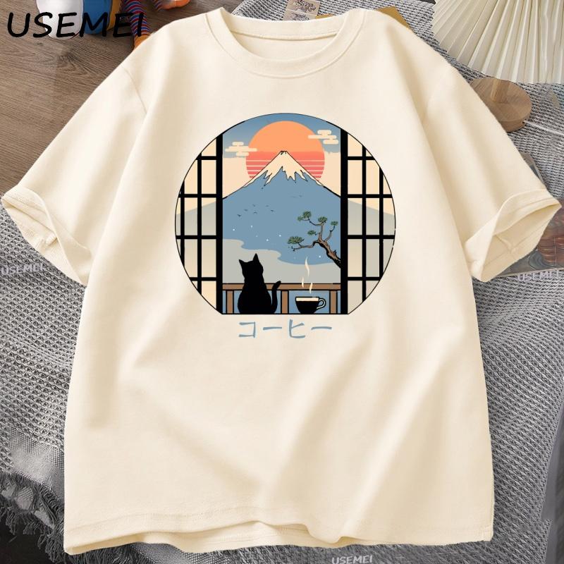 Coffee Cat in Mt Fuji T-shirt Men Women Round Neck Short Sleeve Tshirt Japanese Style Printed T-Shirt Cotton Oversized Tops 5XL різнокольоровий
Coffee Cat in Mt Fuji T-shirt Men Women Round Neck Short Sleeve Tshirt Japanese Style Printed T-Shirt Cotton Oversized Tops 5XL різнокольоровий