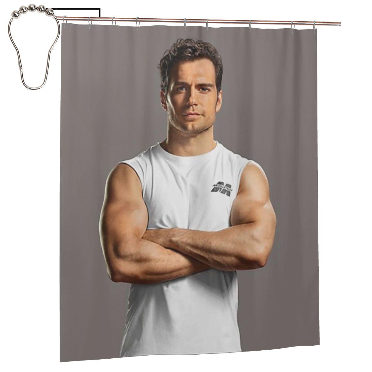 Henry Cavill Shower Curtain Bathroom Polyester Waterproof Bath Curtains With Hooks W60H190(CM)-1 Pcs
Henry Cavill Shower Curtain Bathroom Polyester Waterproof Bath Curtains With Hooks W60H190(CM)-1 Pcs