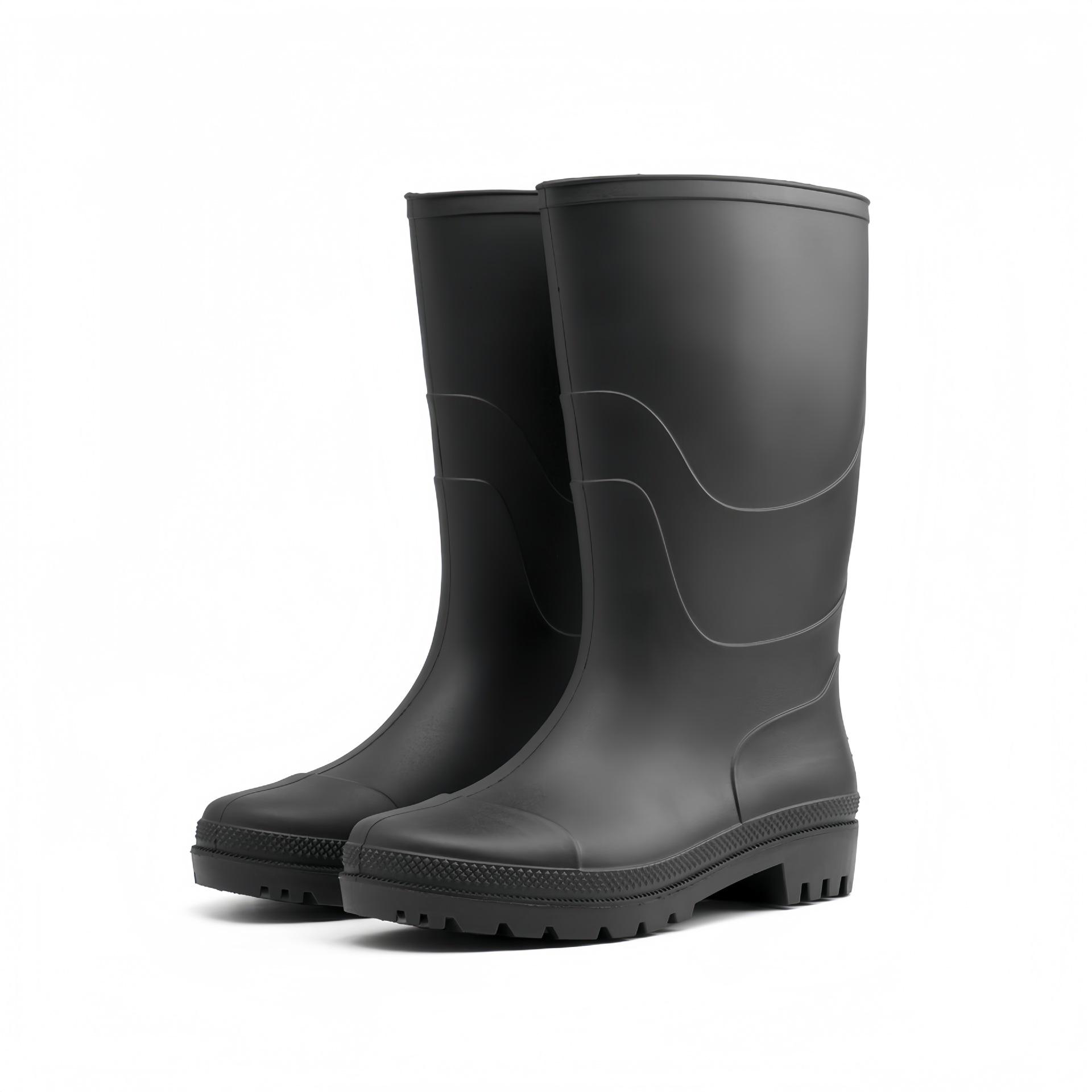 Чоловічі водонепроникні високі гумові чоботи з ПВХ: Високі до середини гомілки дощові та будівельні робочі захисні черевики Size 43
Чоловічі водонепроникні високі гумові чоботи з ПВХ: Високі до середини гомілки дощові та будівельні робочі захисні черевики Size 43