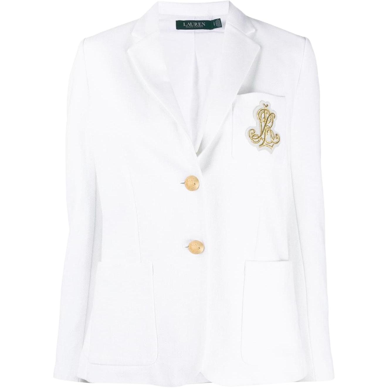 Polo Ralph Lauren SS22 Logo Embroidered Single-Breasted Blazer Women blazer White 200797305-001 L
Polo Ralph Lauren SS22 Logo Embroidered Single-Breasted Blazer Women blazer White 200797305-001 L