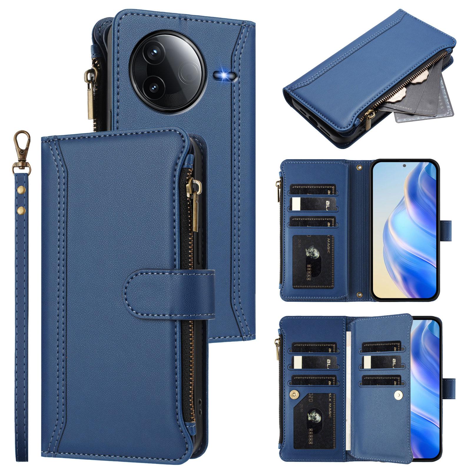For Xiaomi Redmi K80 Pro 5G/Xiaomi Redmi K80 5G Leather Case 9 Card Slots Zipper Wallet Stand Phone Cover with Wrist Strap Purple
For Xiaomi Redmi K80 Pro 5G/Xiaomi Redmi K80 5G Leather Case 9 Card Slots Zipper Wallet Stand Phone Cover with Wrist Strap Purple