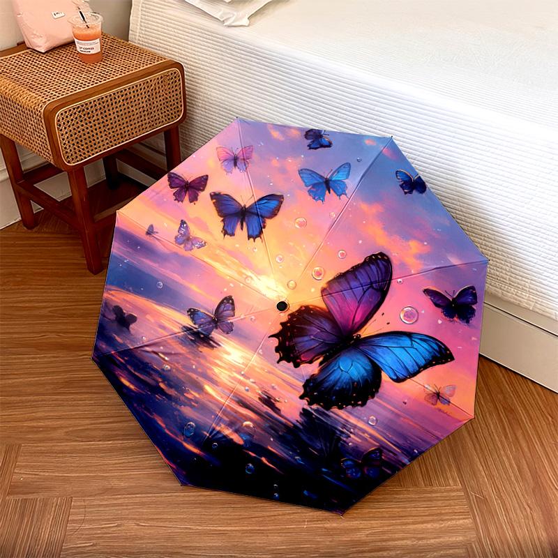 1 PC Automatic Folding Umbrella - Butterflies Sunset Pattern, Portable & Foldable Design with 8 Ribs, Christmas Birthday Gifts
1 PC Automatic Folding Umbrella - Butterflies Sunset Pattern, Portable & Foldable Design with 8 Ribs, Christmas Birthday Gifts
