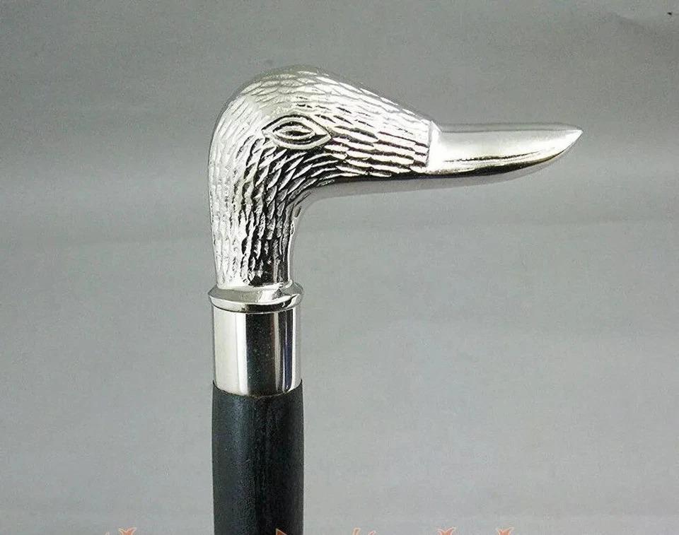 Soild Brass Duck Chrome Handle And Wooden Walking Stick Cane Black Finsh b серебряный
Soild Brass Duck Chrome Handle And Wooden Walking Stick Cane Black Finsh b серебряный