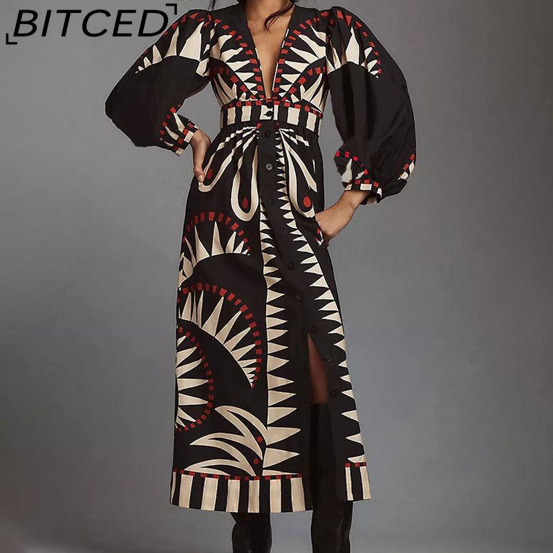 BITCED Весеннее женское платье с принтом, рукавами-фонариками, приталенное, с длинным рукавом и полной юбкой XXXL чёрный
BITCED Весеннее женское платье с принтом, рукавами-фонариками, приталенное, с длинным рукавом и полной юбкой XXXL чёрный