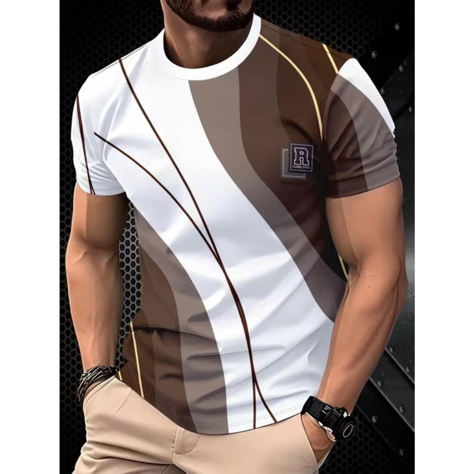 New Summer Men s Fashion T-shirt Personality Geometry Pattern Printed Men s T-shirt Top 8XL
New Summer Men s Fashion T-shirt Personality Geometry Pattern Printed Men s T-shirt Top 8XL