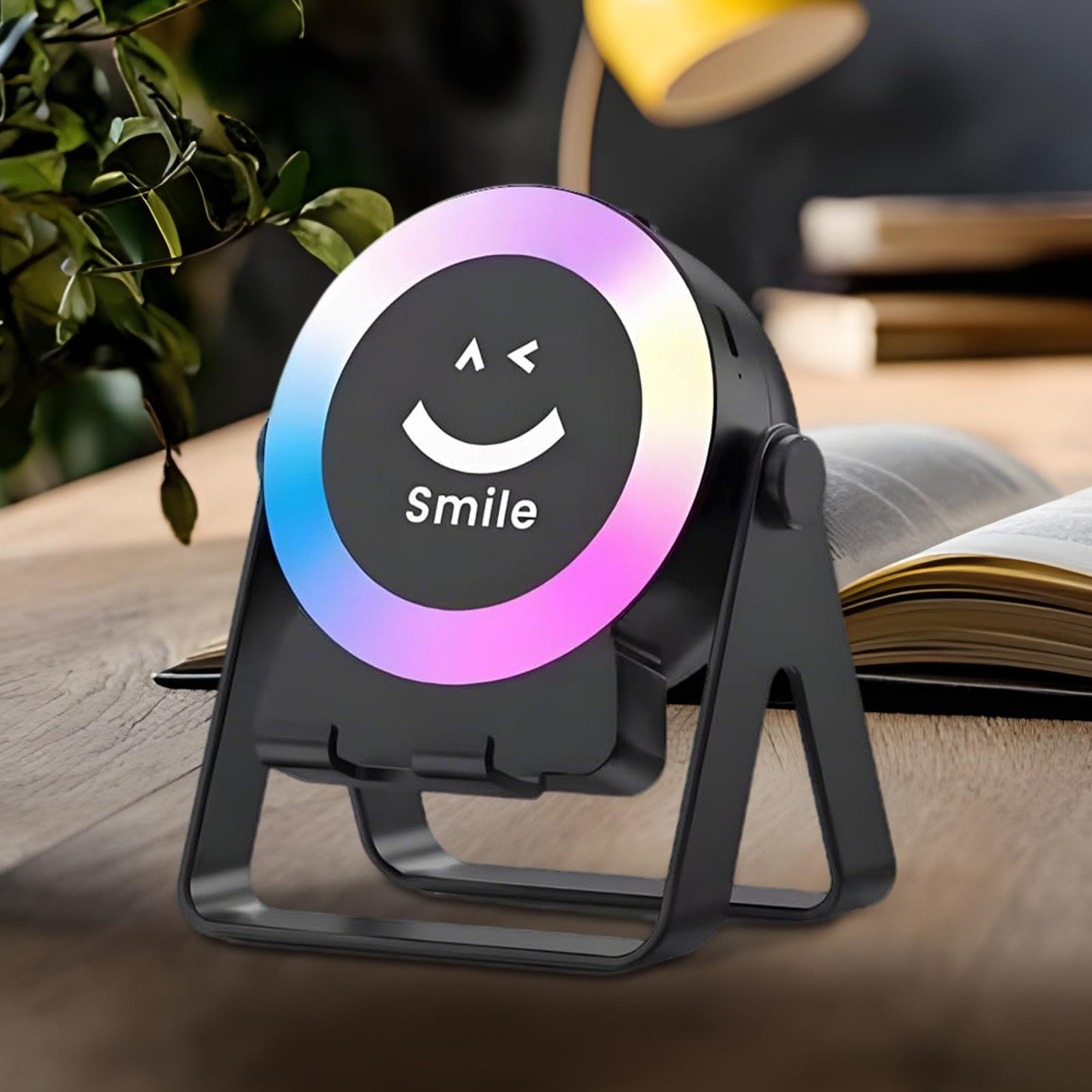 Blue-tooth Speaker with RGB Light Phone Holder 360 Rotating Stand 4-in-1 Wireless Music Player for Retail Store Home Bedside Black
Blue-tooth Speaker with RGB Light Phone Holder 360 Rotating Stand 4-in-1 Wireless Music Player for Retail Store Home Bedside Black