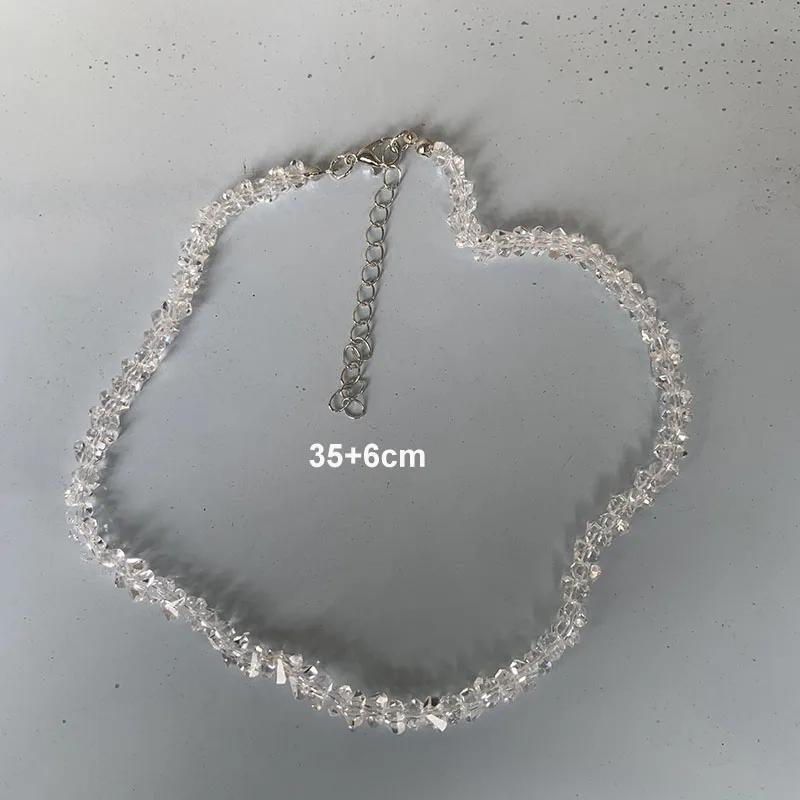 Transparent Crystal Irregular Beaded Choker Necklace for Women Korean Collarbone Clavicle Chain on the Neck Collar High Jewelry серебряный
Transparent Crystal Irregular Beaded Choker Necklace for Women Korean Collarbone Clavicle Chain on the Neck Collar High Jewelry серебряный