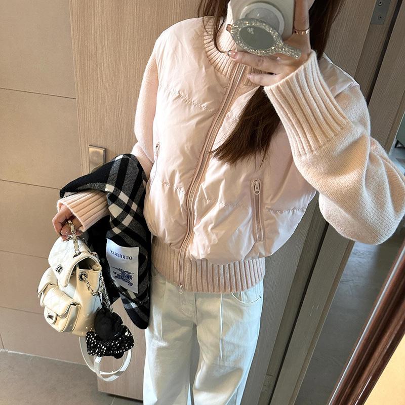 Pink knitted splicing down jacket women s 2024 winter new feeling small cotton jacket S
Pink knitted splicing down jacket women s 2024 winter new feeling small cotton jacket S