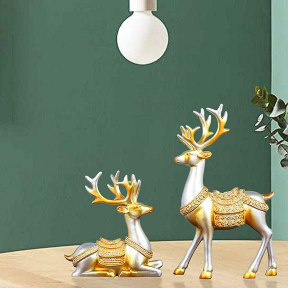 2pcs Minimalist Elk Statue Resin Animal Sculpture Desktop Ornament Deer Ornaments Car Style 4
2pcs Minimalist Elk Statue Resin Animal Sculpture Desktop Ornament Deer Ornaments Car Style 4