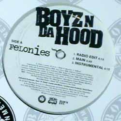 12inch Record BOYZ N DA HOOD - Felonies / Gangstas STPR301902 Bad Boy Enterta 2005 US Rap & Hip-Hop/R&B Used
12inch Record BOYZ N DA HOOD - Felonies / Gangstas STPR301902 Bad Boy Enterta 2005 US Rap & Hip-Hop/R&B Used