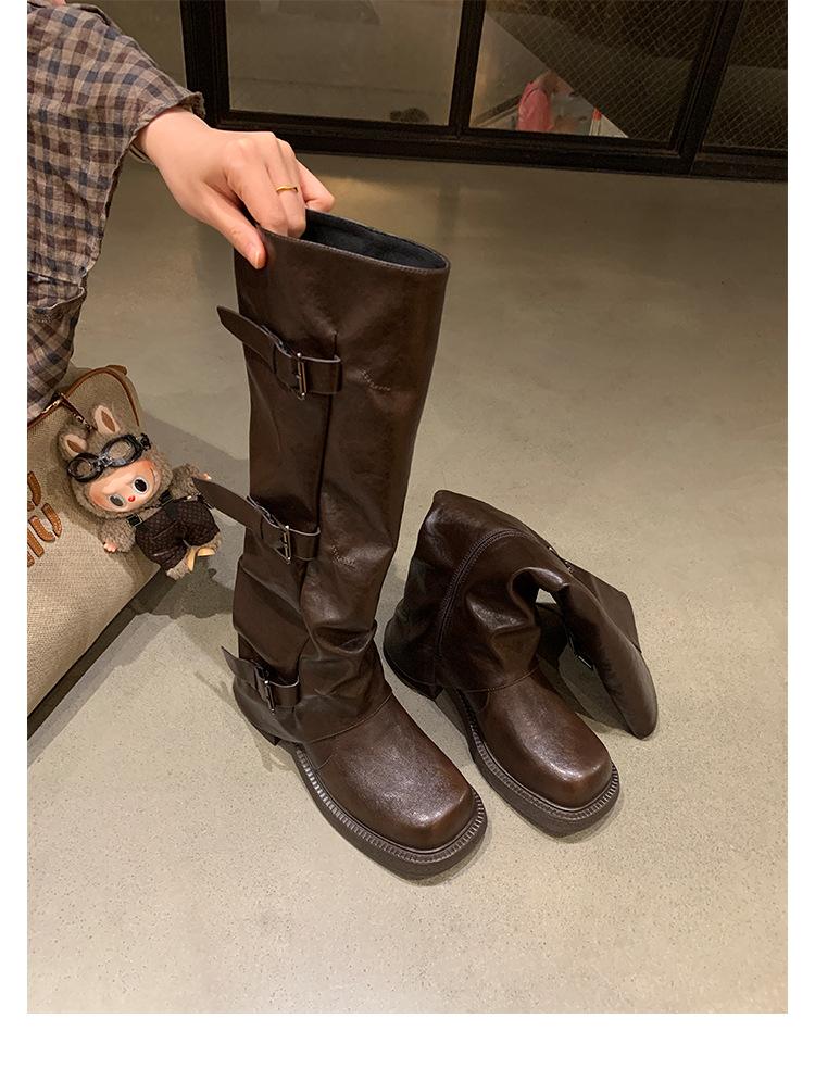 Grape mother studiolee boots long boots for women 2025 autumn and winter new square head fashionable belt buckle boots for women 40 темно-коричневого
Grape mother studiolee boots long boots for women 2025 autumn and winter new square head fashionable belt buckle boots for women 40 темно-коричневого