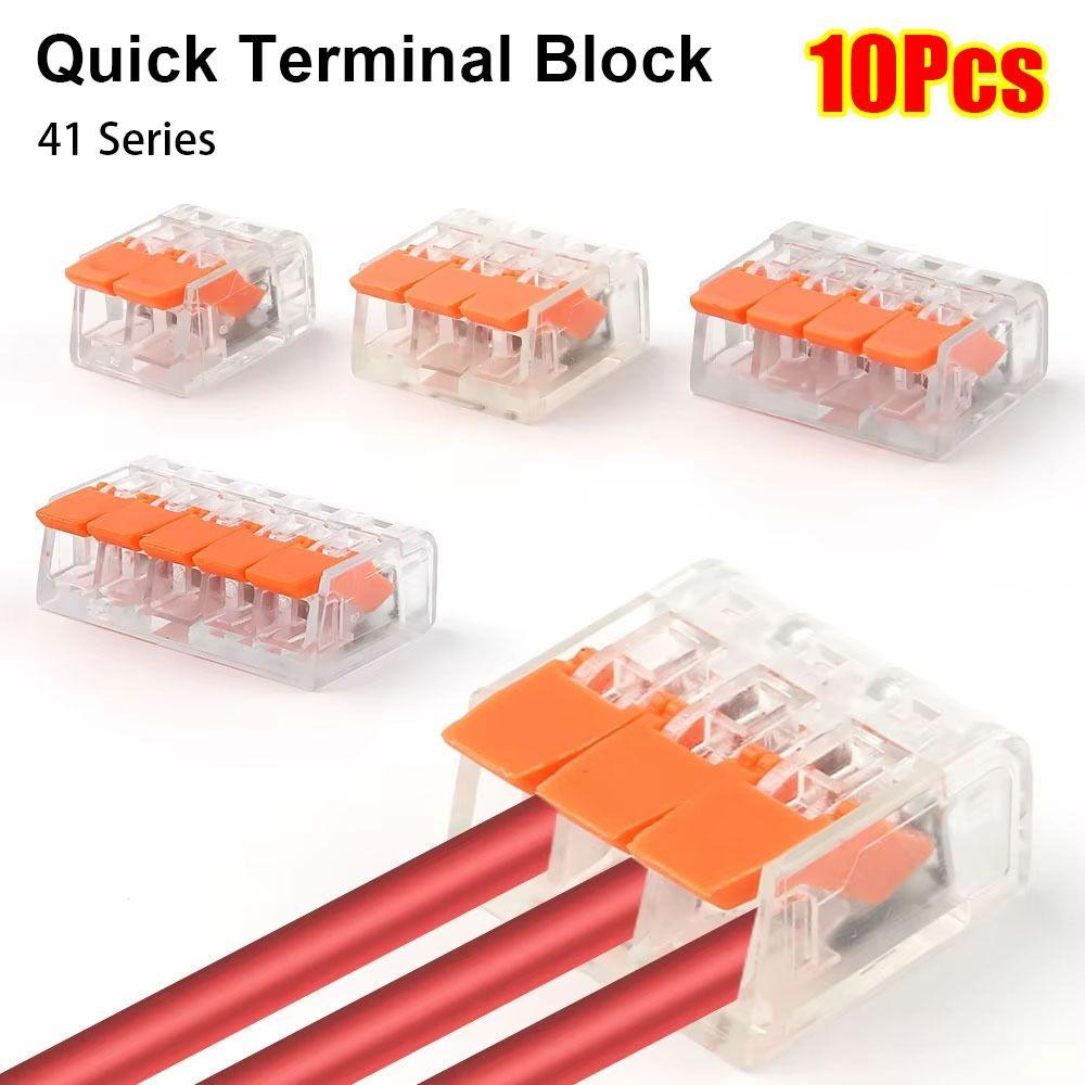 10Pcs Push-in Quick Terminal Block 2/3/4/5 Pins Wire Connector Terminals Electrical Wire Connector 10Pcs 415
10Pcs Push-in Quick Terminal Block 2/3/4/5 Pins Wire Connector Terminals Electrical Wire Connector 10Pcs 415