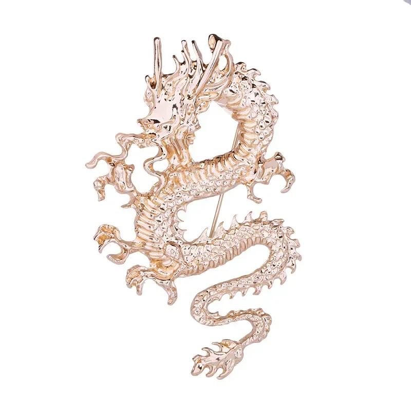 New Vintage Metal Animal Dragon Brooches for Men Badge Suit Coat Corsage Lapel Pins Fashion Jewelry Clothing Accessories золотий
New Vintage Metal Animal Dragon Brooches for Men Badge Suit Coat Corsage Lapel Pins Fashion Jewelry Clothing Accessories золотий