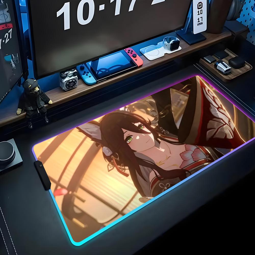 fugue honkai Mouse Pad RGB Gaming Mousepad Big LED Pad PC Desk Mat Luminous Mouse Pad Large Keyboard Mats Table Rug With Backlit RGB600x300x3mm
fugue honkai Mouse Pad RGB Gaming Mousepad Big LED Pad PC Desk Mat Luminous Mouse Pad Large Keyboard Mats Table Rug With Backlit RGB600x300x3mm
