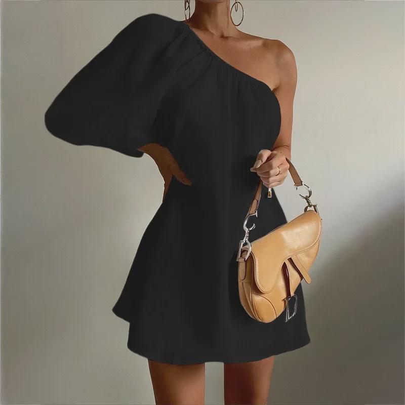 Spring 2023 Women s Fashion: Loose Slimming One-Shoulder Short Dress FD1222 M чёрный
Spring 2023 Women s Fashion: Loose Slimming One-Shoulder Short Dress FD1222 M чёрный