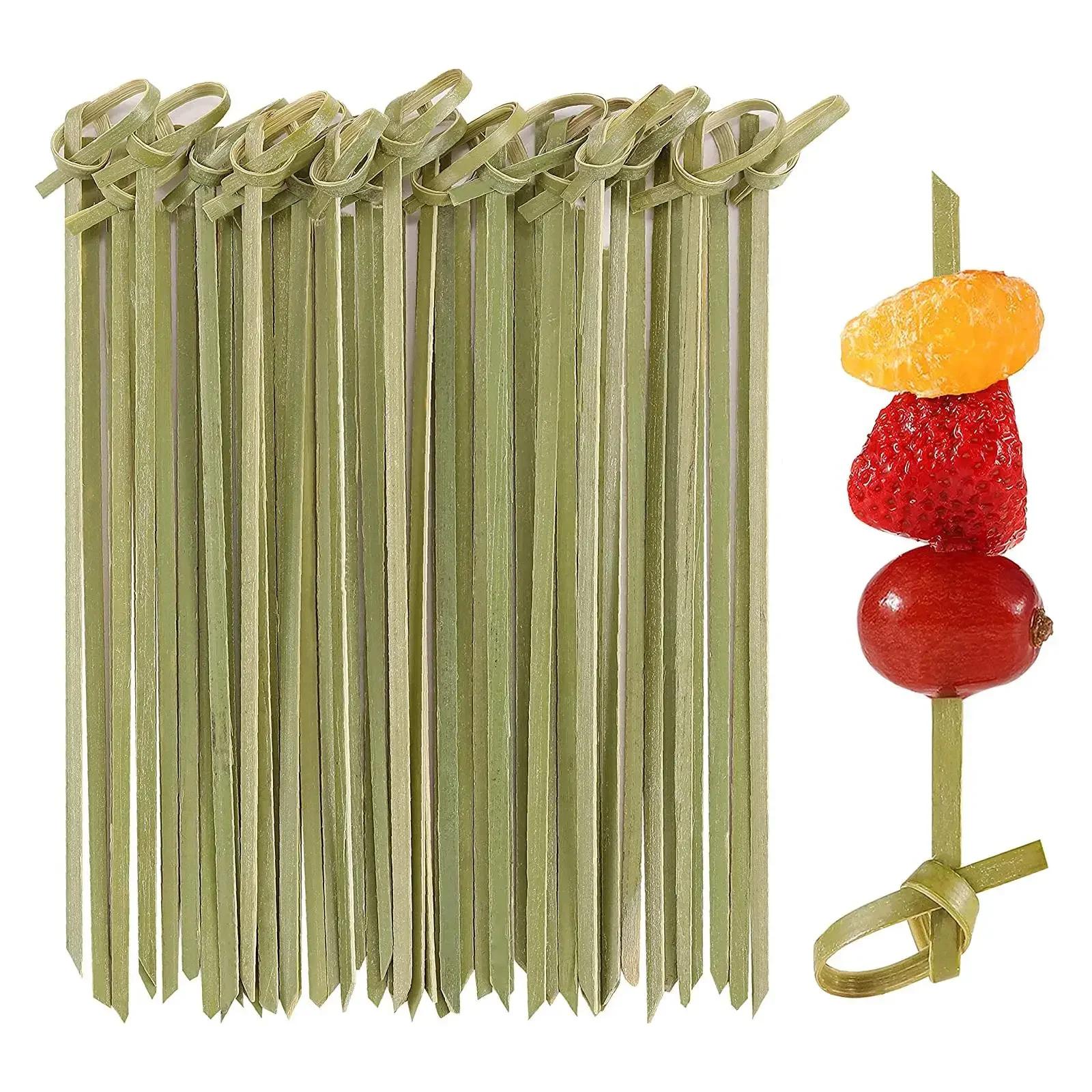 100 Pack Bamboo Knot Cocktail Picks 4.7in Long Fancy Toothpicks with Looped Knot, Food Picks Fruit Drinks Garnish Skewer Sticks
100 Pack Bamboo Knot Cocktail Picks 4.7in Long Fancy Toothpicks with Looped Knot, Food Picks Fruit Drinks Garnish Skewer Sticks