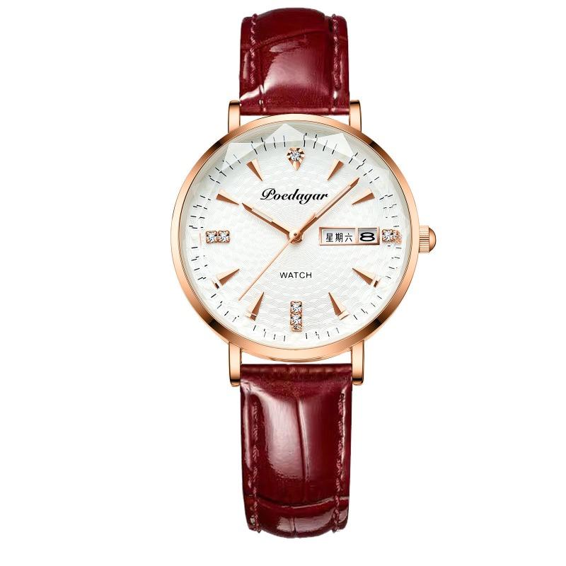 Top Brand New Waterproof Luminous Women s Watch for Female Students Korean-style Trendy Double Calendar Quartz Watch Ultra-thin
Top Brand New Waterproof Luminous Women s Watch for Female Students Korean-style Trendy Double Calendar Quartz Watch Ultra-thin