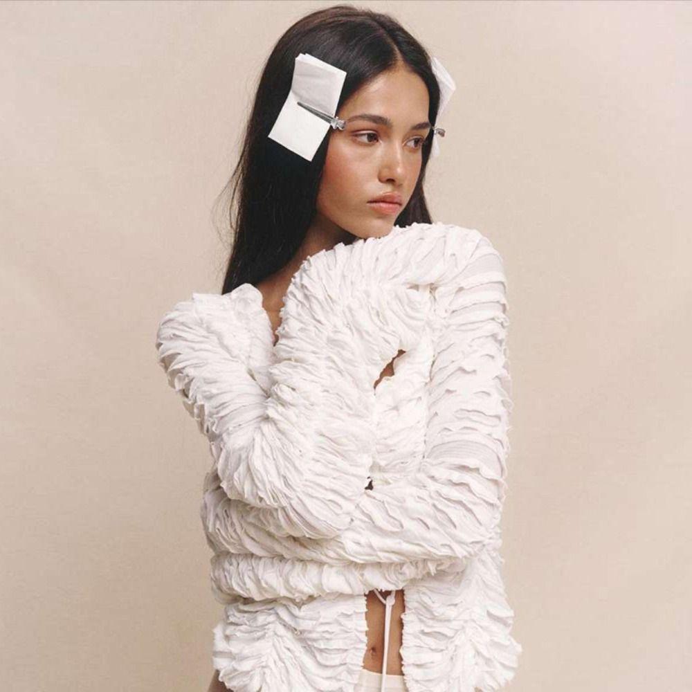V-neck Long Sleeve Shirt Hollow Out Bubble Crop Top Adjustable White Shirt Women Music Festival M белый
V-neck Long Sleeve Shirt Hollow Out Bubble Crop Top Adjustable White Shirt Women Music Festival M белый