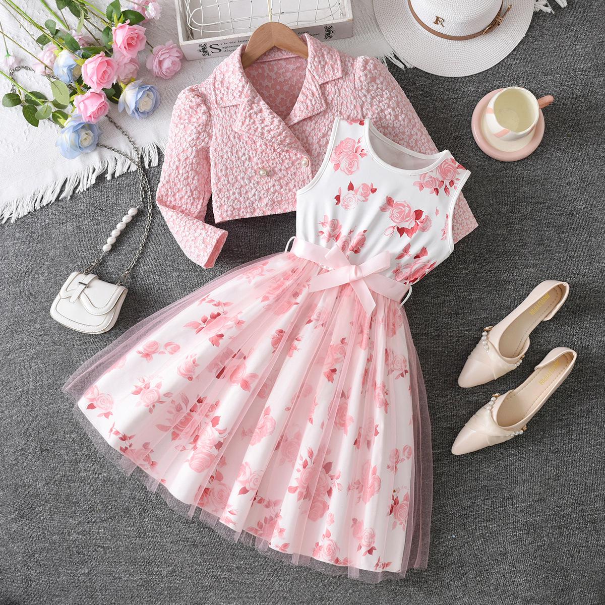 Girl s Sky Blue Rose Dress & Lapel Jacket Set 13-14 Years розовый
Girl s Sky Blue Rose Dress & Lapel Jacket Set 13-14 Years розовый
