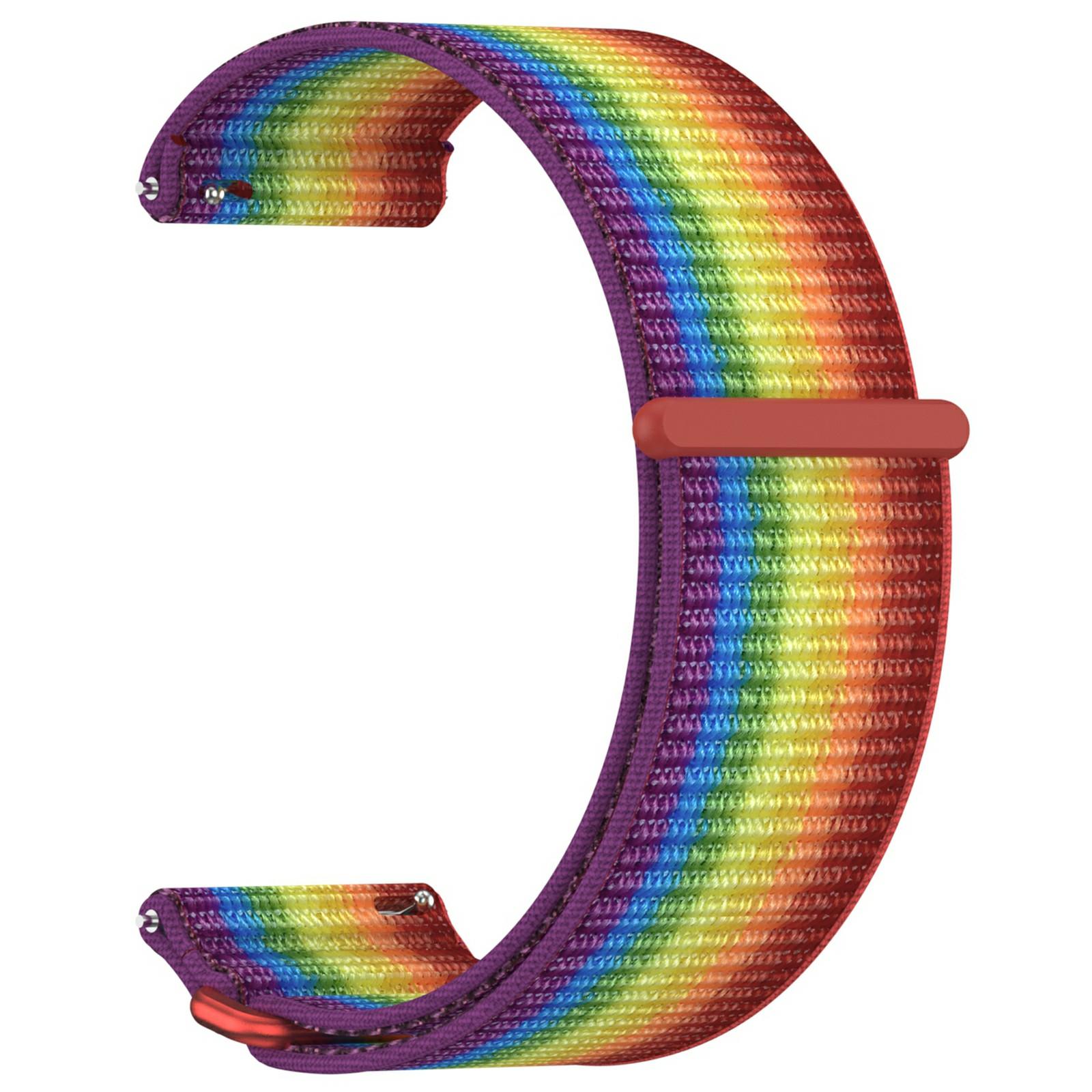 Для Garmin Venu X1 Ремінець на зап ястя Застібка-липучка Нейлонова петля Ремінець для годинника з металевим кільцем Rainbow
Для Garmin Venu X1 Ремінець на зап ястя Застібка-липучка Нейлонова петля Ремінець для годинника з металевим кільцем Rainbow