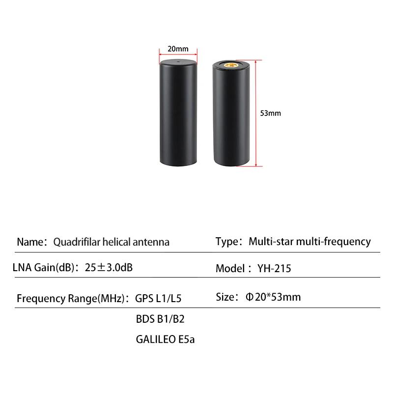 Високоточна RTK GNSS Антена Helix Positioning Багаточастотна GNSS система BDS GPS GLONASS Galileo Для БПЛА Для плати UM980 YH-215
Високоточна RTK GNSS Антена Helix Positioning Багаточастотна GNSS система BDS GPS GLONASS Galileo Для БПЛА Для плати UM980 YH-215
