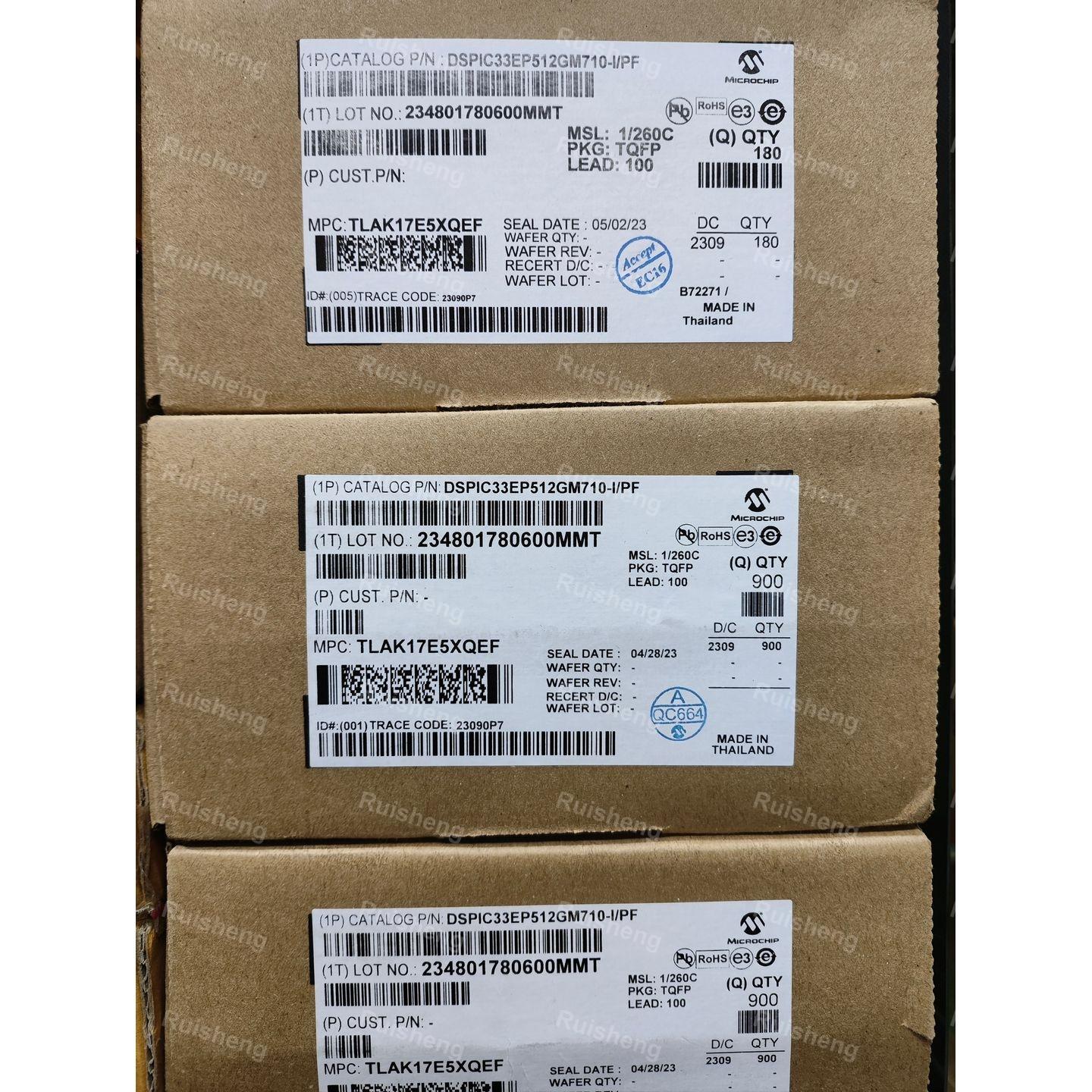 2PCS DSPIC33EP512GM710-I/PF Chip, digital signal controller, 16-bit, 512KB flash memory, 100TQFP
2PCS DSPIC33EP512GM710-I/PF Chip, digital signal controller, 16-bit, 512KB flash memory, 100TQFP
