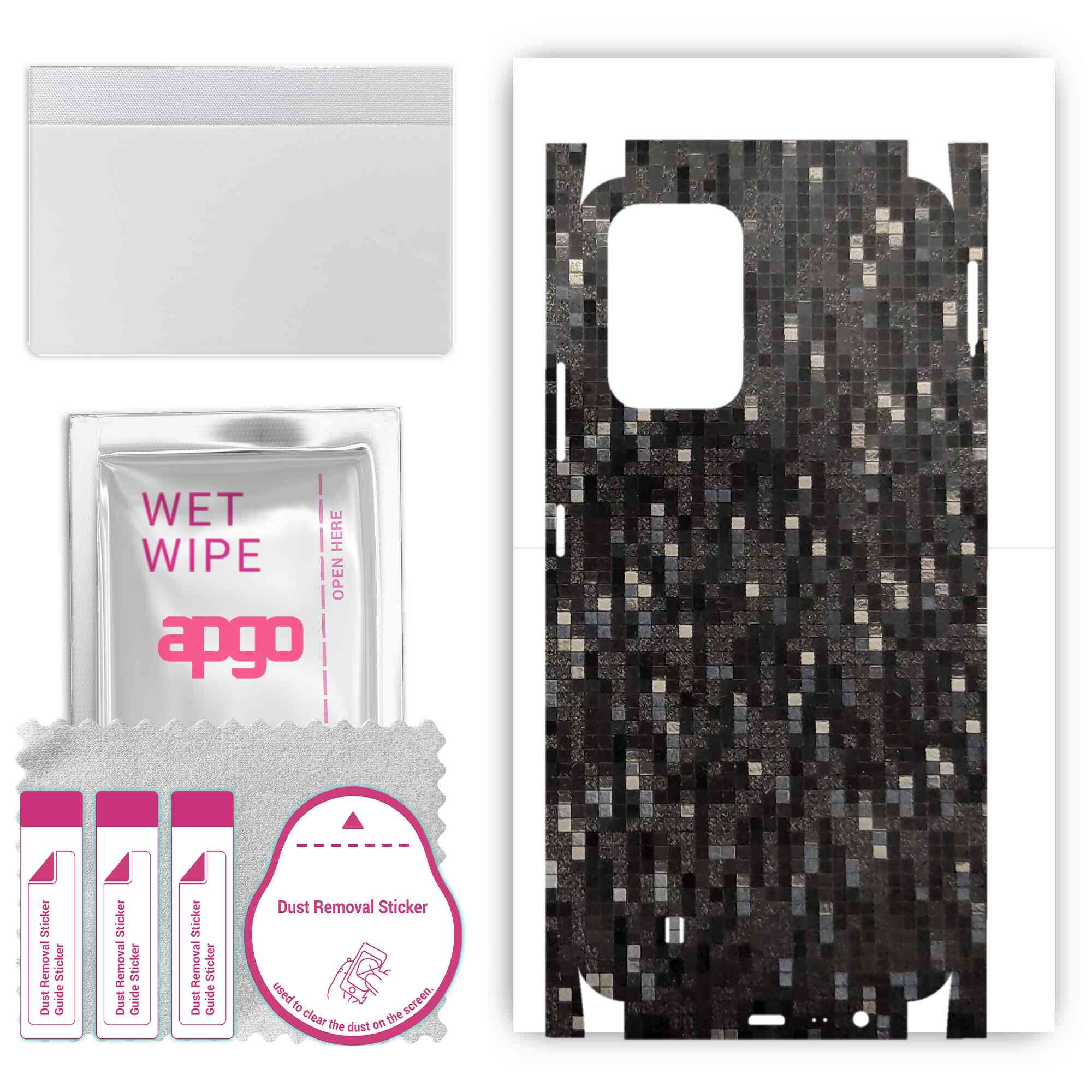 apgo Protective Skin Sticker for the back+sides compatible with Realme Narzo 50i, Full Wrap Film, Foil, Vinyl - Pattern Carbon Black Pixel
apgo Protective Skin Sticker for the back+sides compatible with Realme Narzo 50i, Full Wrap Film, Foil, Vinyl - Pattern Carbon Black Pixel
