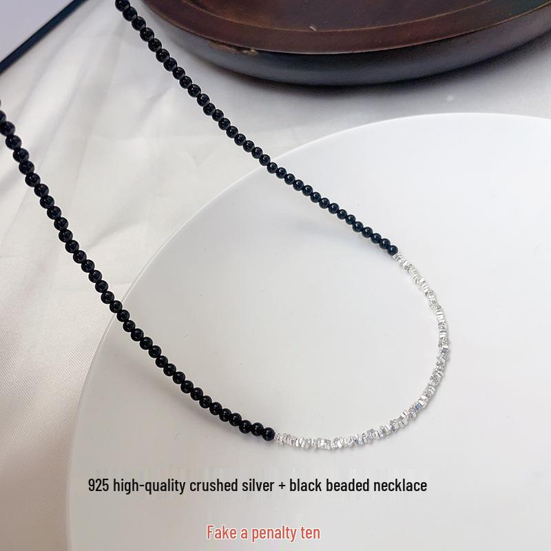 Женское ожерелье и браслет из стерлингового серебра S925 ручной работы с бусинами из черного агата 2023 S925 Silver
Женское ожерелье и браслет из стерлингового серебра S925 ручной работы с бусинами из черного агата 2023 S925 Silver