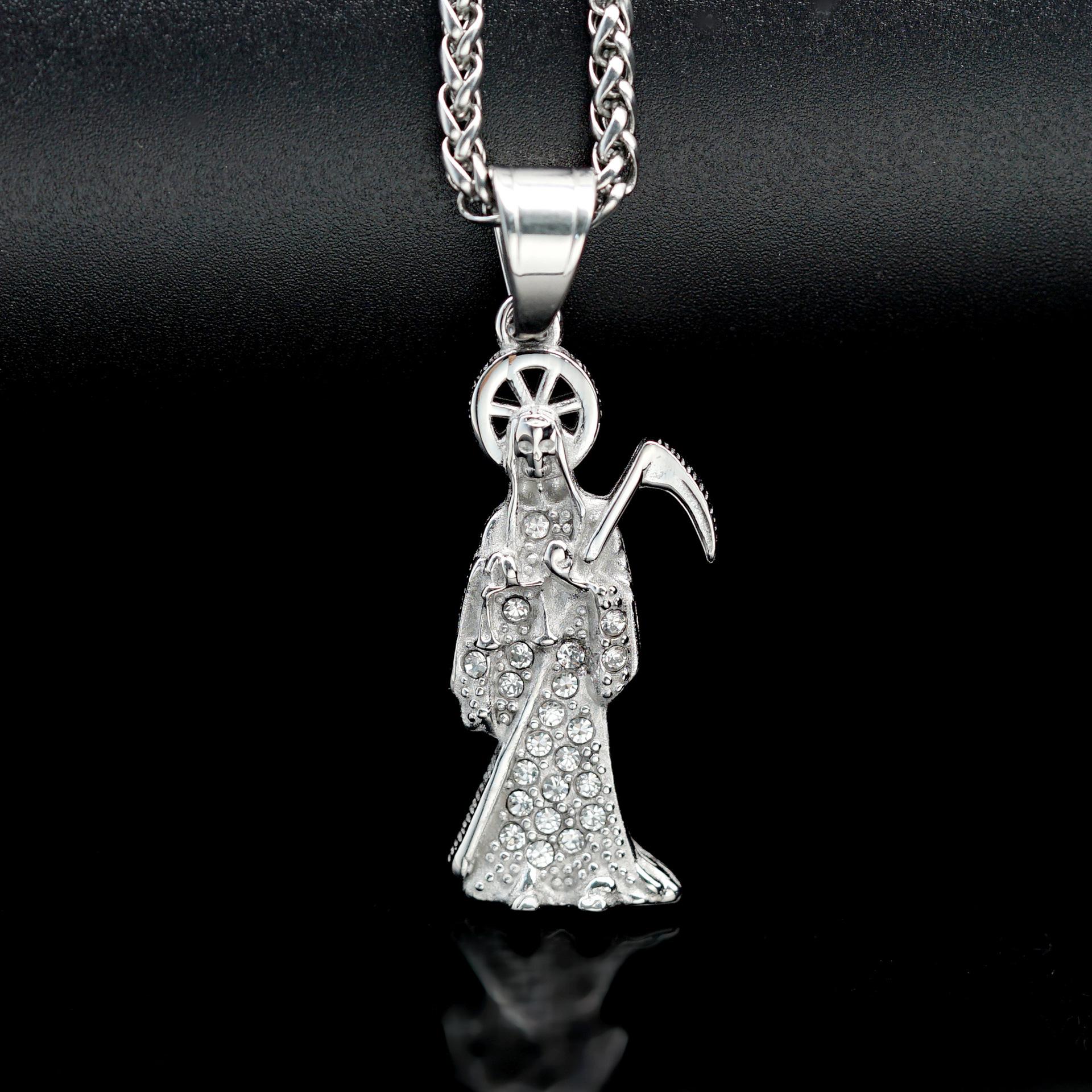 Pendant New Hip Hop Fashion Clavicle Chain Death Statue Necklace 50CM
Pendant New Hip Hop Fashion Clavicle Chain Death Statue Necklace 50CM