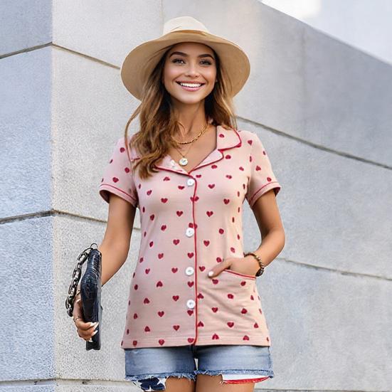 Womens Pajamas Set 2 Piece Button Down Shirts And Shorts Loungerwear Sets Ladies Summer Casual M рожевий
Womens Pajamas Set 2 Piece Button Down Shirts And Shorts Loungerwear Sets Ladies Summer Casual M рожевий