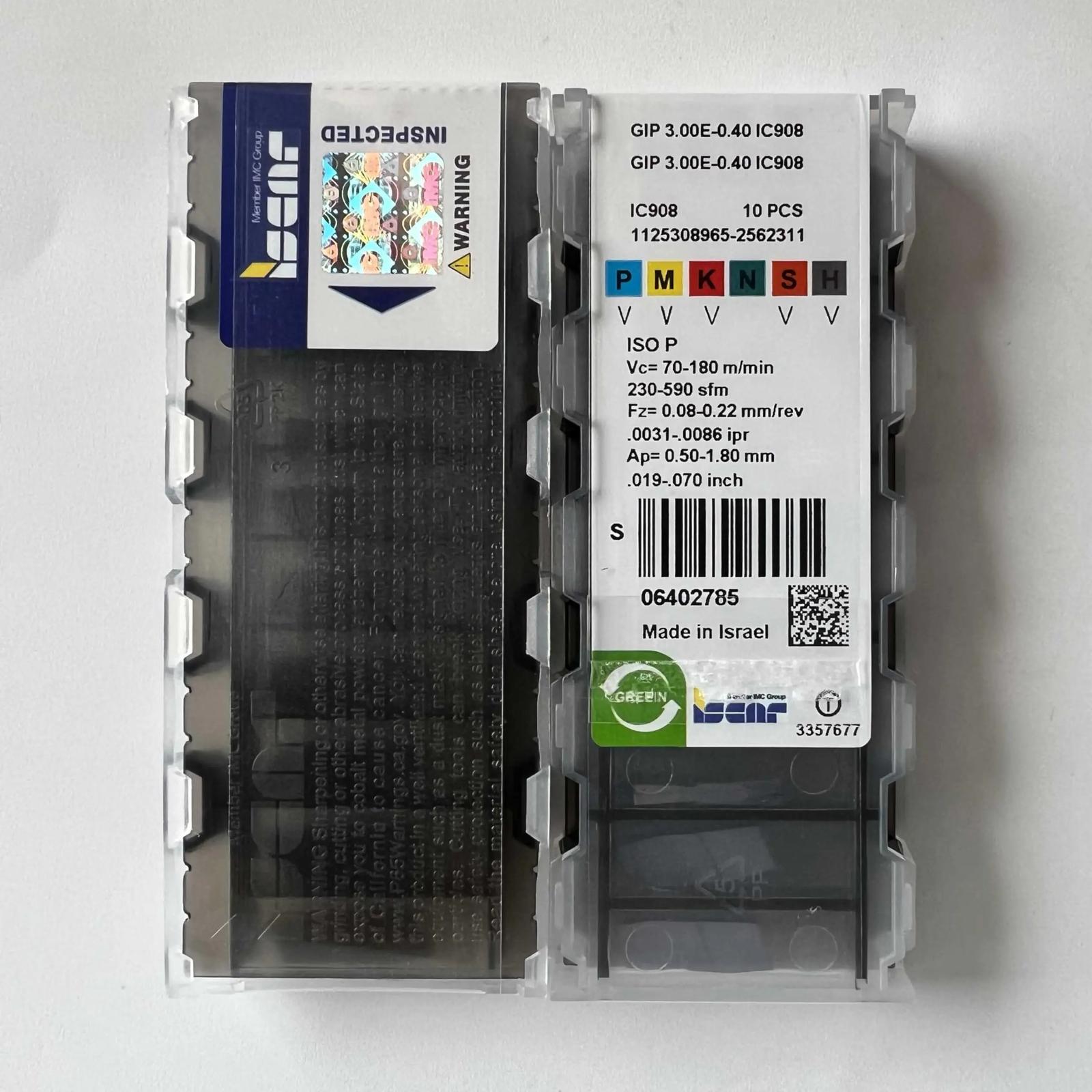 ISCAR / GIP3.00E-0.40 IC908 /Industrial indexable carbide inserts 10 Pcs
ISCAR / GIP3.00E-0.40 IC908 /Industrial indexable carbide inserts 10 Pcs
