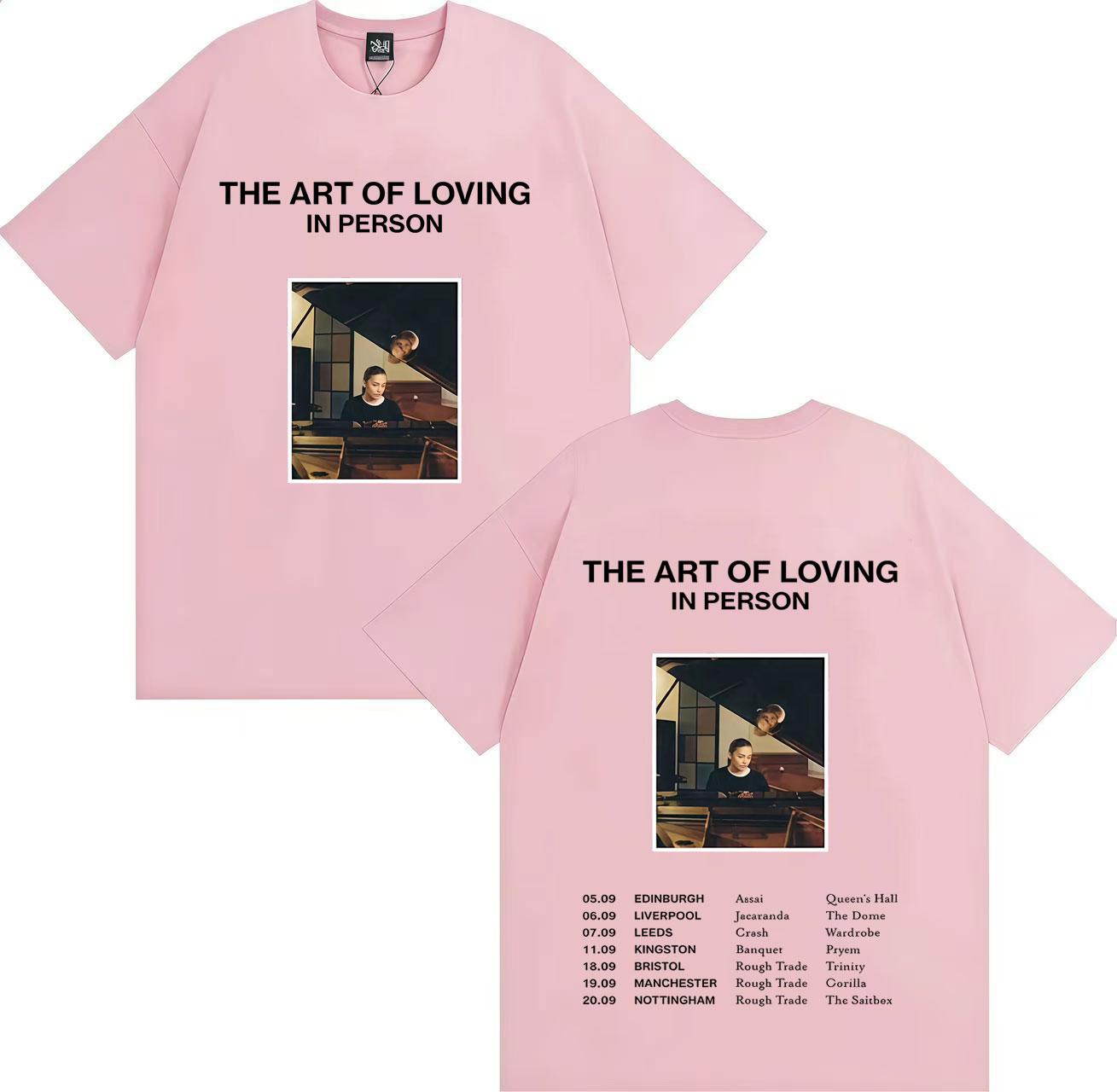 Singer Olivia Dean Gothic Graphics Print The Art of Loving Tour Tshrit Fashion Oversized Tee Mens Women Pure Cotton Cozy Tshrits XL
Singer Olivia Dean Gothic Graphics Print The Art of Loving Tour Tshrit Fashion Oversized Tee Mens Women Pure Cotton Cozy Tshrits XL