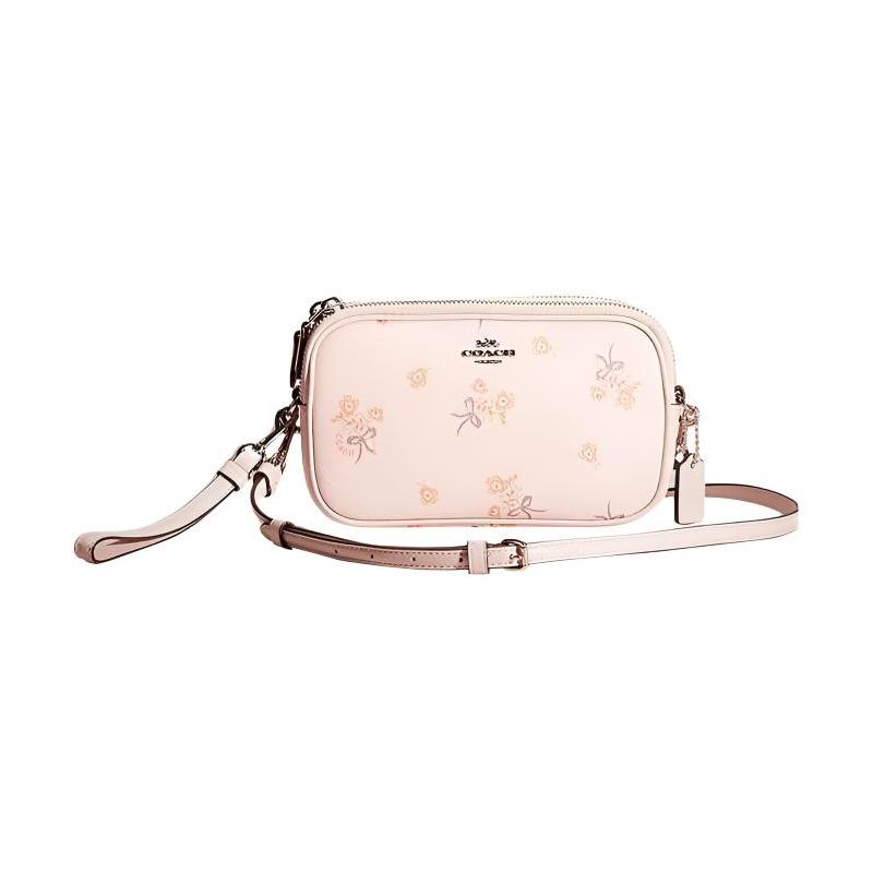 COACH Sadie 19 zipper closure floral bow printed coated canvas clutch shoulder crossbody bag small women s ice pink рожевий
COACH Sadie 19 zipper closure floral bow printed coated canvas clutch shoulder crossbody bag small women s ice pink рожевий