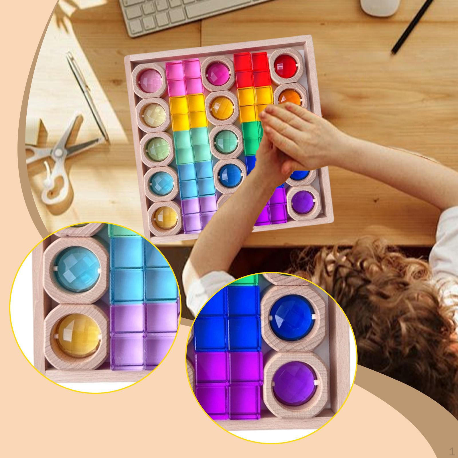 Rainbow Building Blocks Set,Rainbow Acrylic Gemstone Cubes with Storage Case Stacking Game for Girls
Rainbow Building Blocks Set,Rainbow Acrylic Gemstone Cubes with Storage Case Stacking Game for Girls