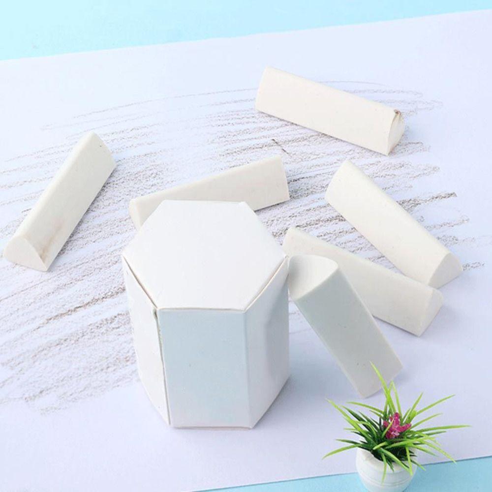 6Pcs No Trace Triangle Shape Eraser Chip-free Pencil Eraser White Rubber Eraser School білий
6Pcs No Trace Triangle Shape Eraser Chip-free Pencil Eraser White Rubber Eraser School білий