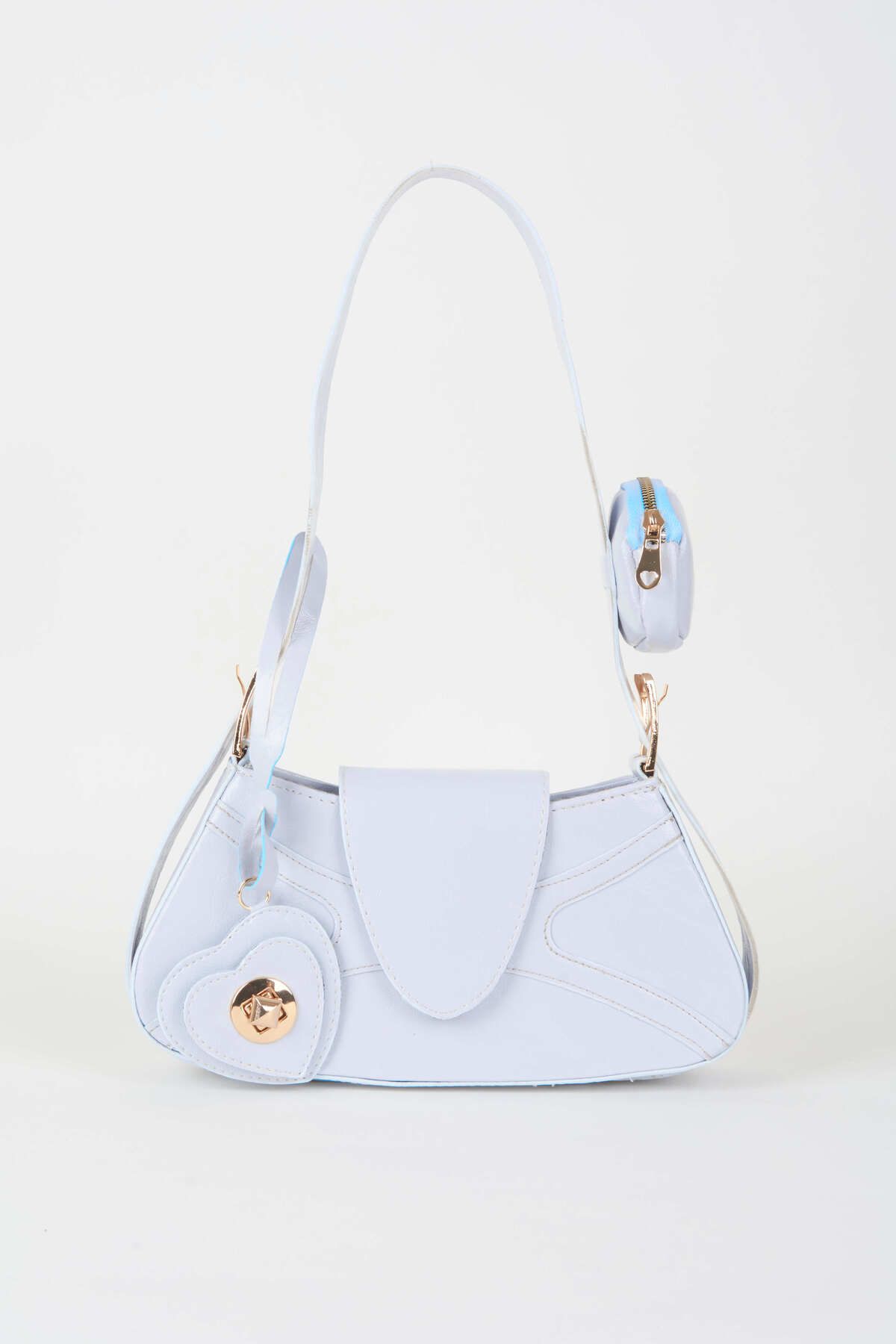 Women s Stylish and Useful Handbag Light Baby Blue Baguette Wallet Design Faux Leather Snap Closure Hand And Shoulder Bag
Women s Stylish and Useful Handbag Light Baby Blue Baguette Wallet Design Faux Leather Snap Closure Hand And Shoulder Bag