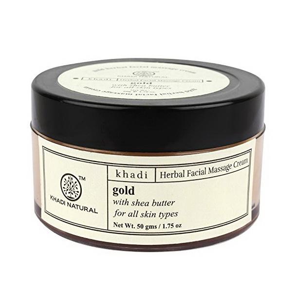 Массажный крем для лица с Золотом и маслом Ши (50 г), Herbal Gold Facial Massage Cream with Shea Butter, Khadi Natural 9.125
Массажный крем для лица с Золотом и маслом Ши (50 г), Herbal Gold Facial Massage Cream with Shea Butter, Khadi Natural 9.125