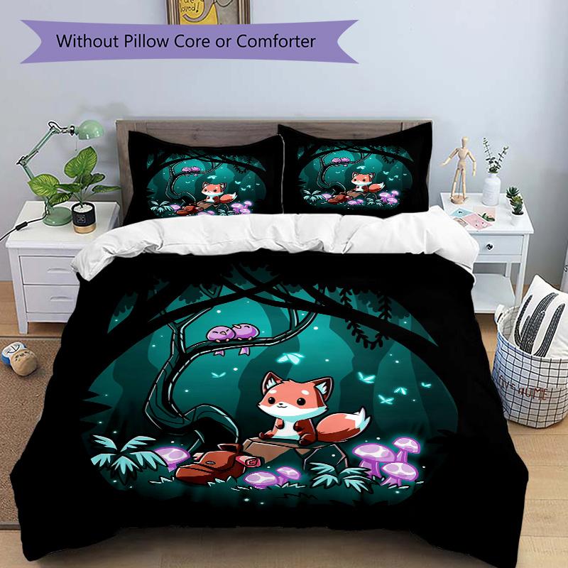 3pcs Fox in the Fantasy Quilt Cover Set (1 Quilt Cover + 2 Pillowcases Without Pillow Core), High-Definition Printing for Home and Dormitory.L042 135x200cm
3pcs Fox in the Fantasy Quilt Cover Set (1 Quilt Cover + 2 Pillowcases Without Pillow Core), High-Definition Printing for Home and Dormitory.L042 135x200cm