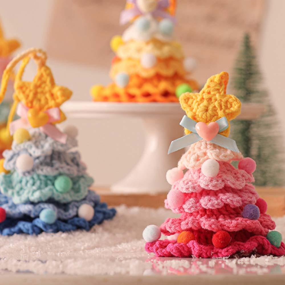 Colorful Christmas Tree Pendant Soft Gradient Knitted Ornaments Christmas Key Ring Friends Style1
Colorful Christmas Tree Pendant Soft Gradient Knitted Ornaments Christmas Key Ring Friends Style1