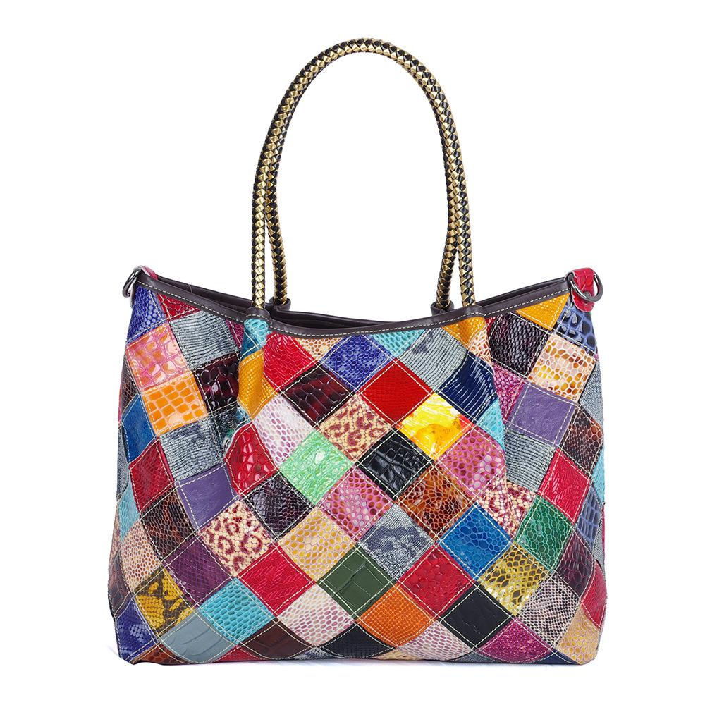 Leather Women S Bags, Snake Pattern Contrasting Color Cowhide Hand-Splicing Design, Large Capacity Crossbody Women S Shoulder Tote Bag
Leather Women S Bags, Snake Pattern Contrasting Color Cowhide Hand-Splicing Design, Large Capacity Crossbody Women S Shoulder Tote Bag