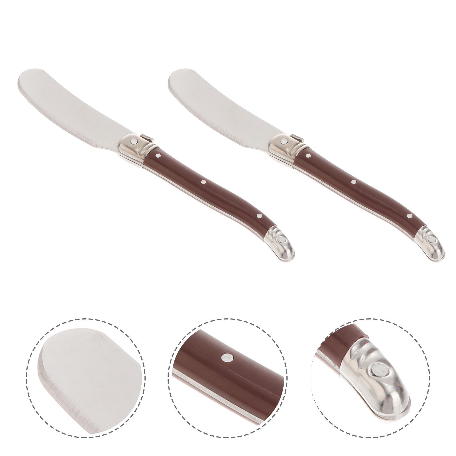 2 Pcs Butter Knife Cake Spatula Baking Household Cream Scraper Metal Home Rosewood Kitchen 15.9X2X1cm
2 Pcs Butter Knife Cake Spatula Baking Household Cream Scraper Metal Home Rosewood Kitchen 15.9X2X1cm