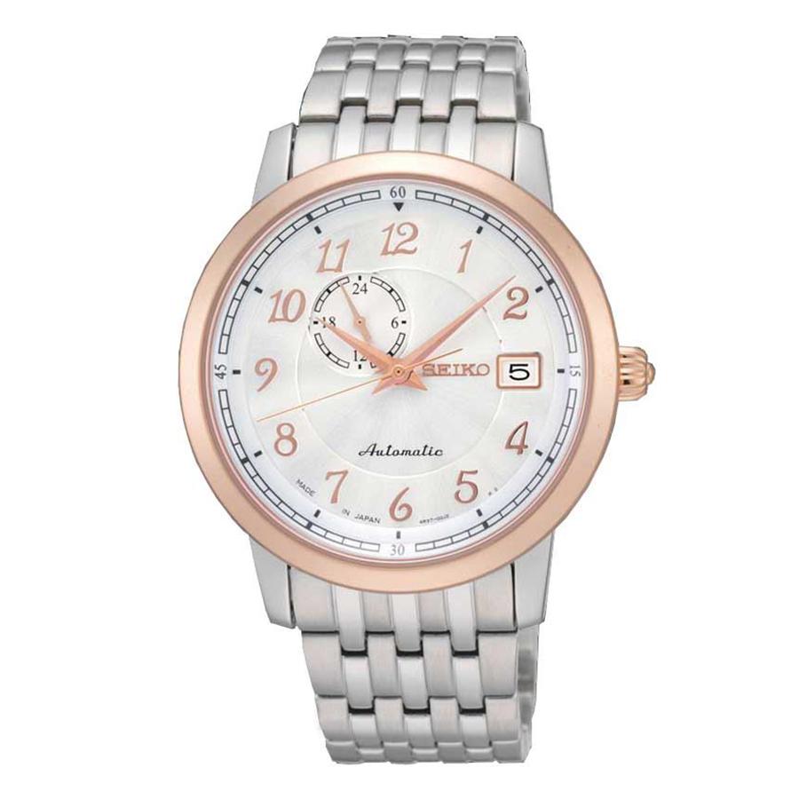 Чоловічий механічний годинник, Білий циферблат, Матеріал: Нержавіюча сталь, Діловий, Підходить для щоденного носіння SSA090J1
Чоловічий механічний годинник, Білий циферблат, Матеріал: Нержавіюча сталь, Діловий, Підходить для щоденного носіння SSA090J1