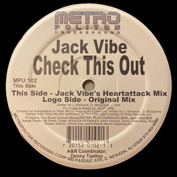 12inch Record JACK VIBE - Check This Out MPU102 Metropolitan Un 1999 US Dance & Electronica Used
12inch Record JACK VIBE - Check This Out MPU102 Metropolitan Un 1999 US Dance & Electronica Used