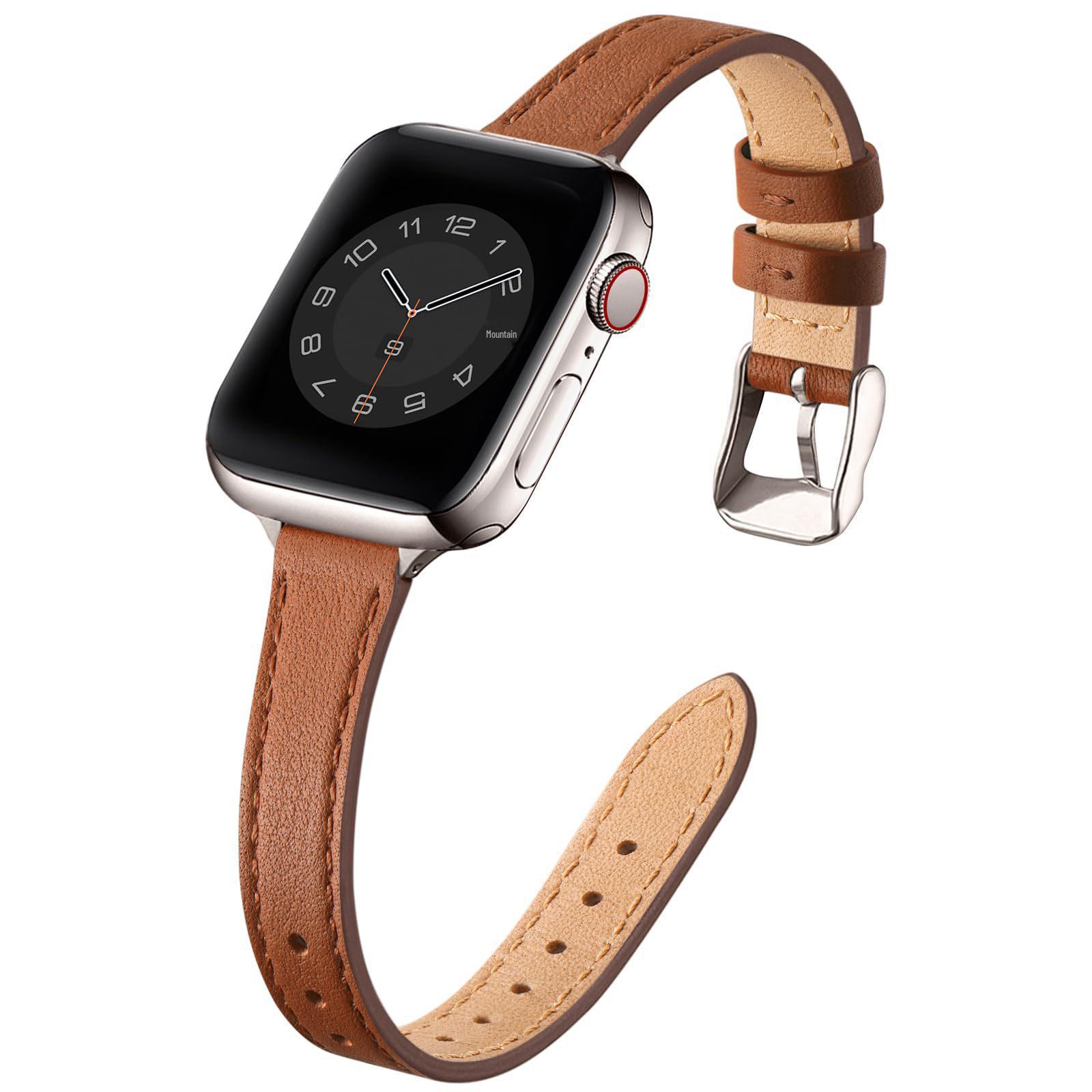 Совместимый тонкий ремешок из натуральной кожи для Apple Watch Series 4-8/SE 38мм/40мм 38/40/41mm
Совместимый тонкий ремешок из натуральной кожи для Apple Watch Series 4-8/SE 38мм/40мм 38/40/41mm
