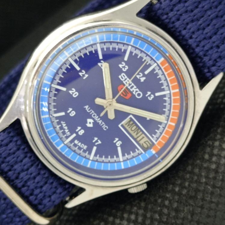 USED VINTAGE SEIKO 5 AUTOMATIC 7019A JAPAN MENS D/D BLUE WATCH 608i-a316817-2 SKU608i-a316817
USED VINTAGE SEIKO 5 AUTOMATIC 7019A JAPAN MENS D/D BLUE WATCH 608i-a316817-2 SKU608i-a316817