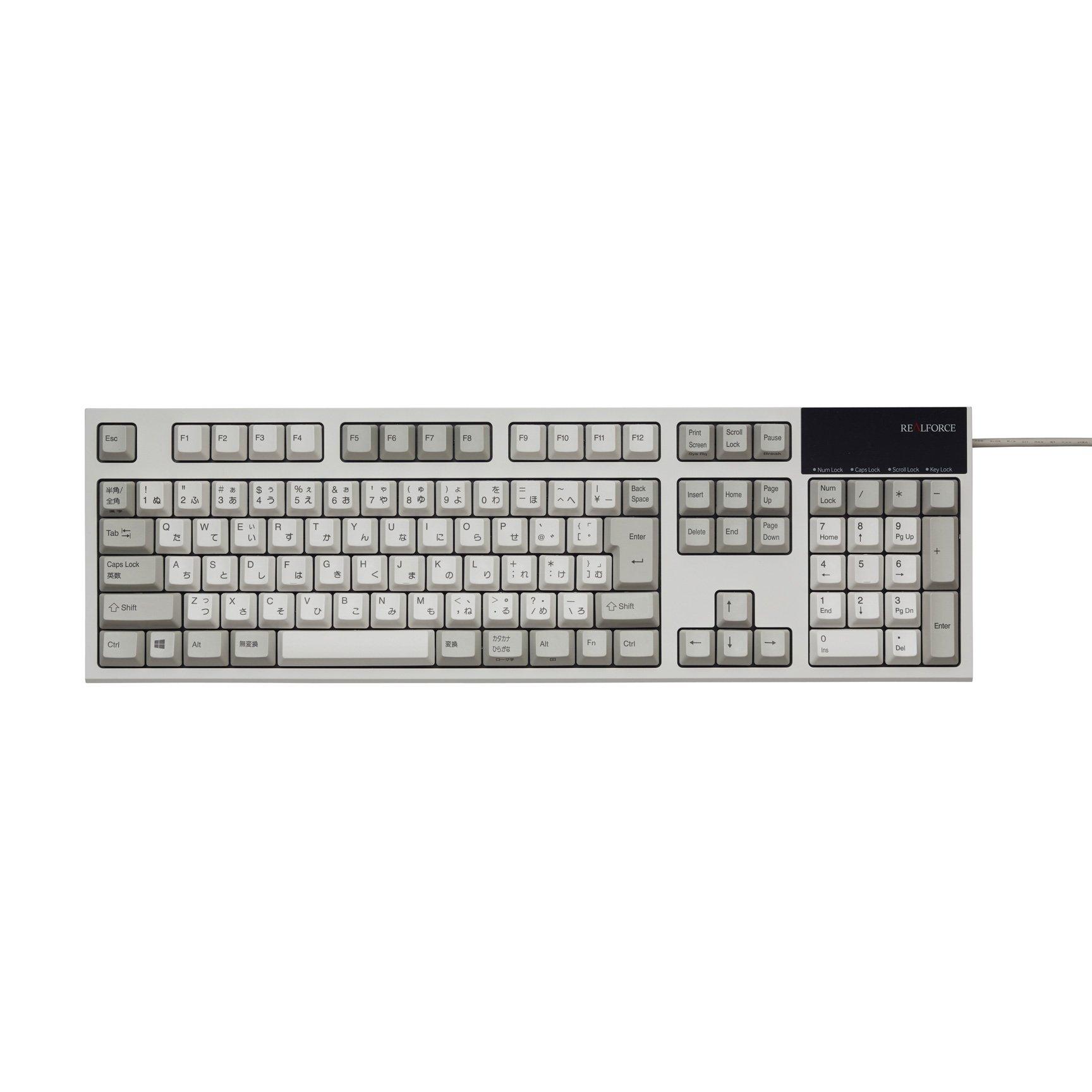 Клавіатура Topre REALFORCE R2 Японська 108-клавішна Ємнісна Безконтактна USB Клавіатура Змінне Навантаження Сублімаційний Друк Позначення Кани Слонова Кістка R2-JPV-IV
Клавіатура Topre REALFORCE R2 Японська 108-клавішна Ємнісна Безконтактна USB Клавіатура Змінне Навантаження Сублімаційний Друк Позначення Кани Слонова Кістка R2-JPV-IV
