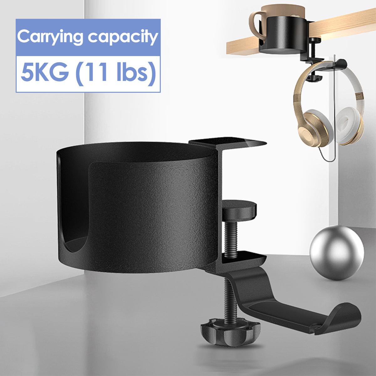 2 in 1 Desk Cup Holder 360 Rotation Adjustable Arm Clamp Headphone Hook Bottle Holder Table Side Drink Hanger for Desk Table Hot чорний
2 in 1 Desk Cup Holder 360 Rotation Adjustable Arm Clamp Headphone Hook Bottle Holder Table Side Drink Hanger for Desk Table Hot чорний