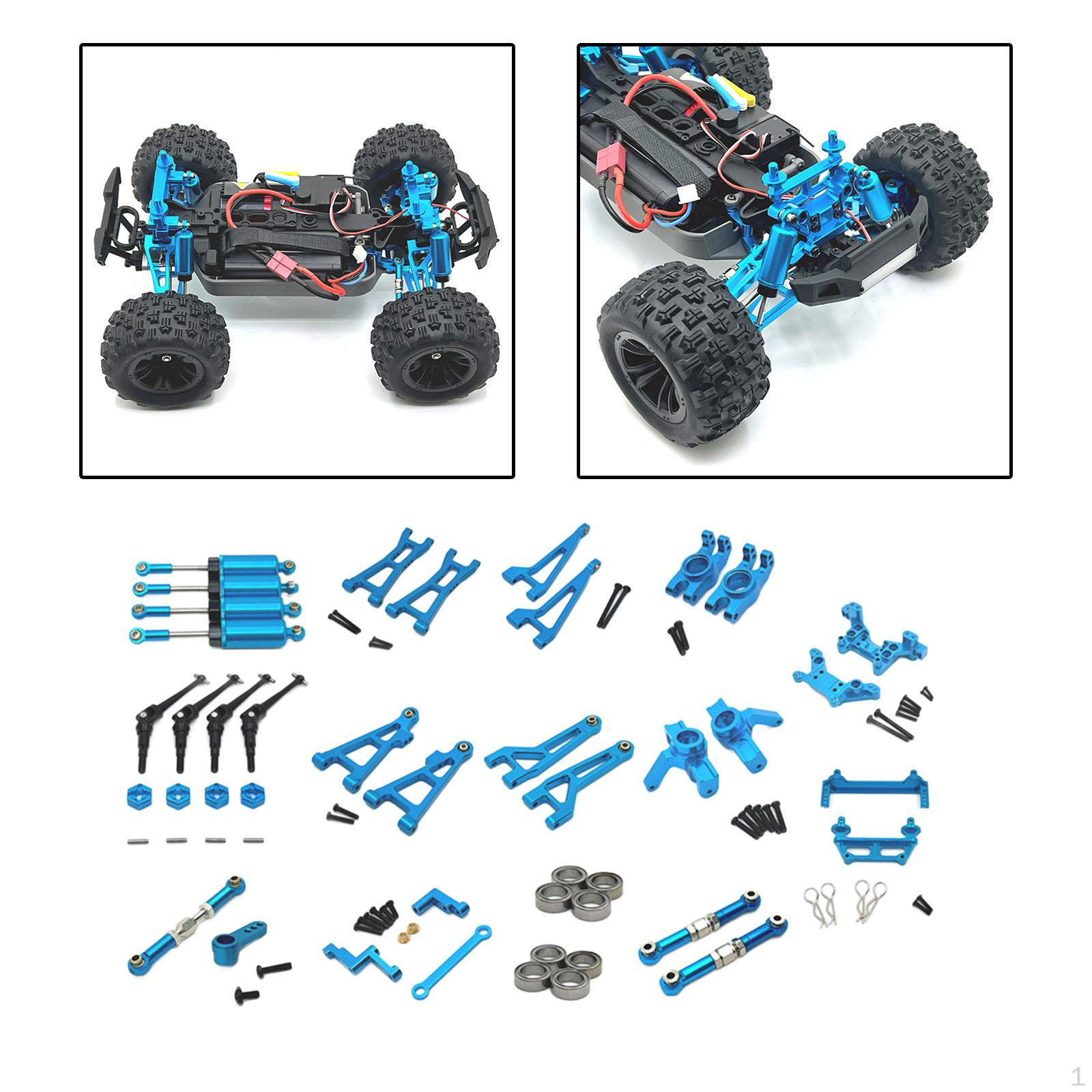 RC Car Upgrade Part Set Front Rear Shock Mounts Metal Professional Parts Kits for 1:16 Scale blue
RC Car Upgrade Part Set Front Rear Shock Mounts Metal Professional Parts Kits for 1:16 Scale blue