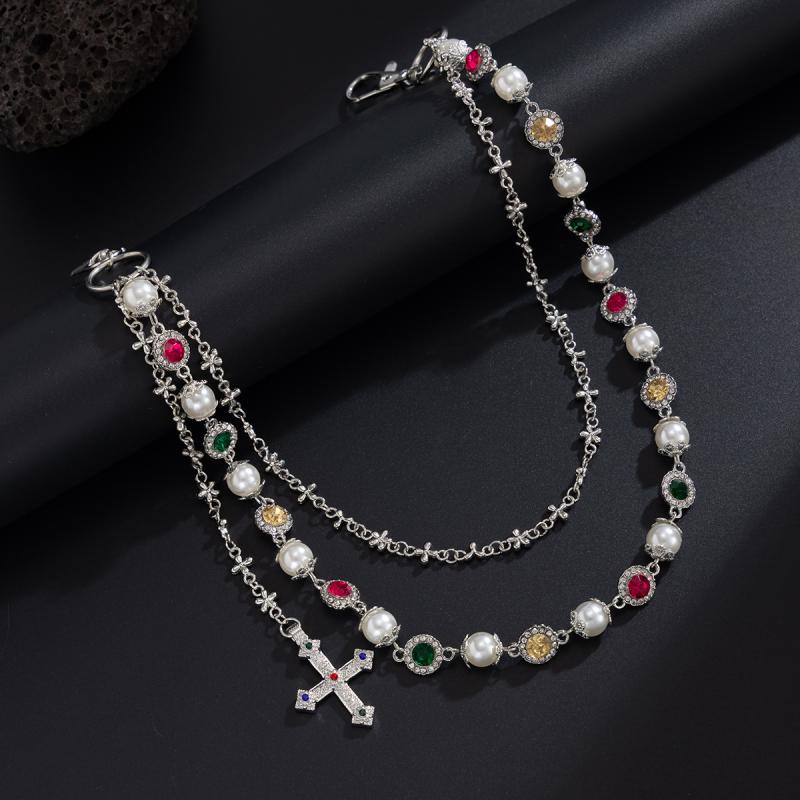 Men s Punk Cross Pendant Keychain Pants Chain; Rock Gothic Imitation Pearl Waist Belt Accessory срібний
Men s Punk Cross Pendant Keychain Pants Chain; Rock Gothic Imitation Pearl Waist Belt Accessory срібний
